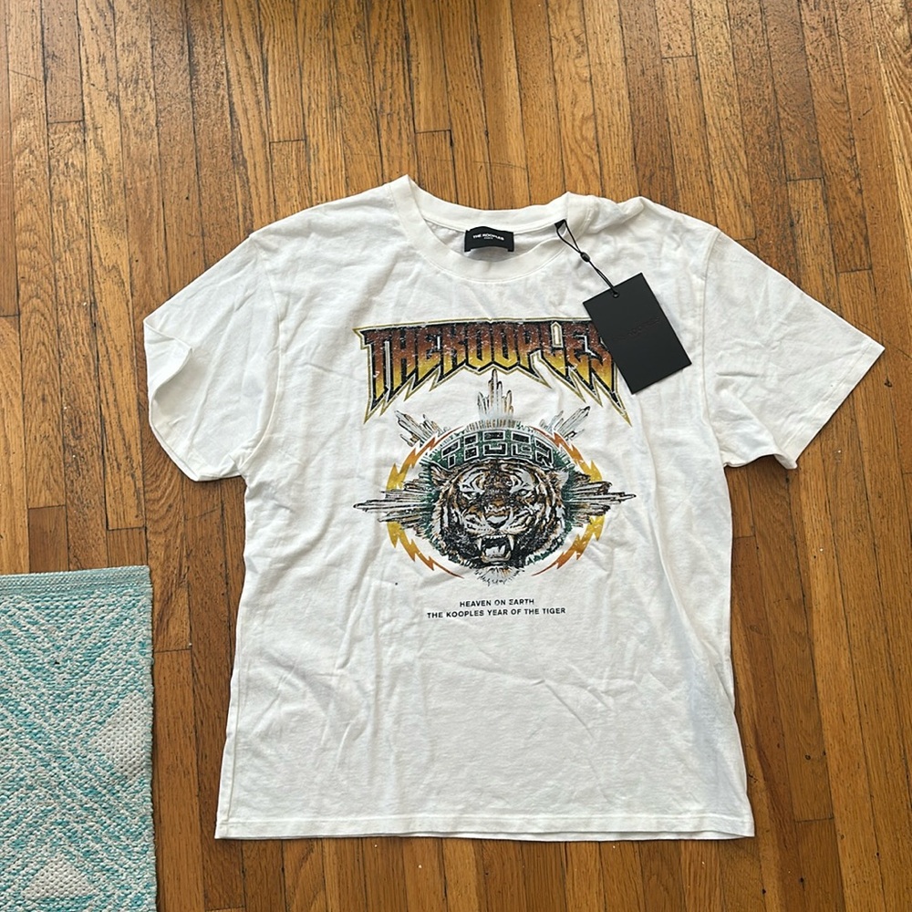 NWT The Kooples Size 3 T-Shirt with Tiger
